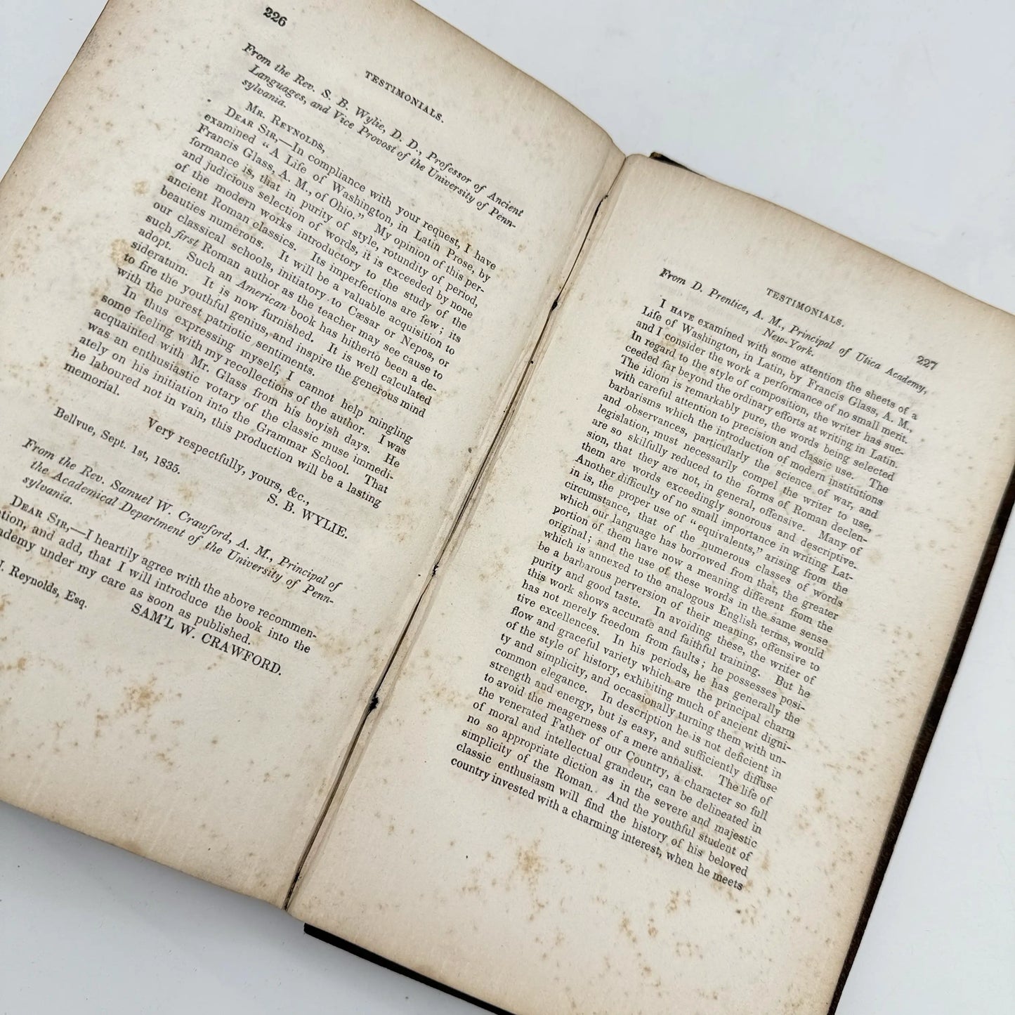 "A Life of George Washington in Latin Prose" by Francis Glass