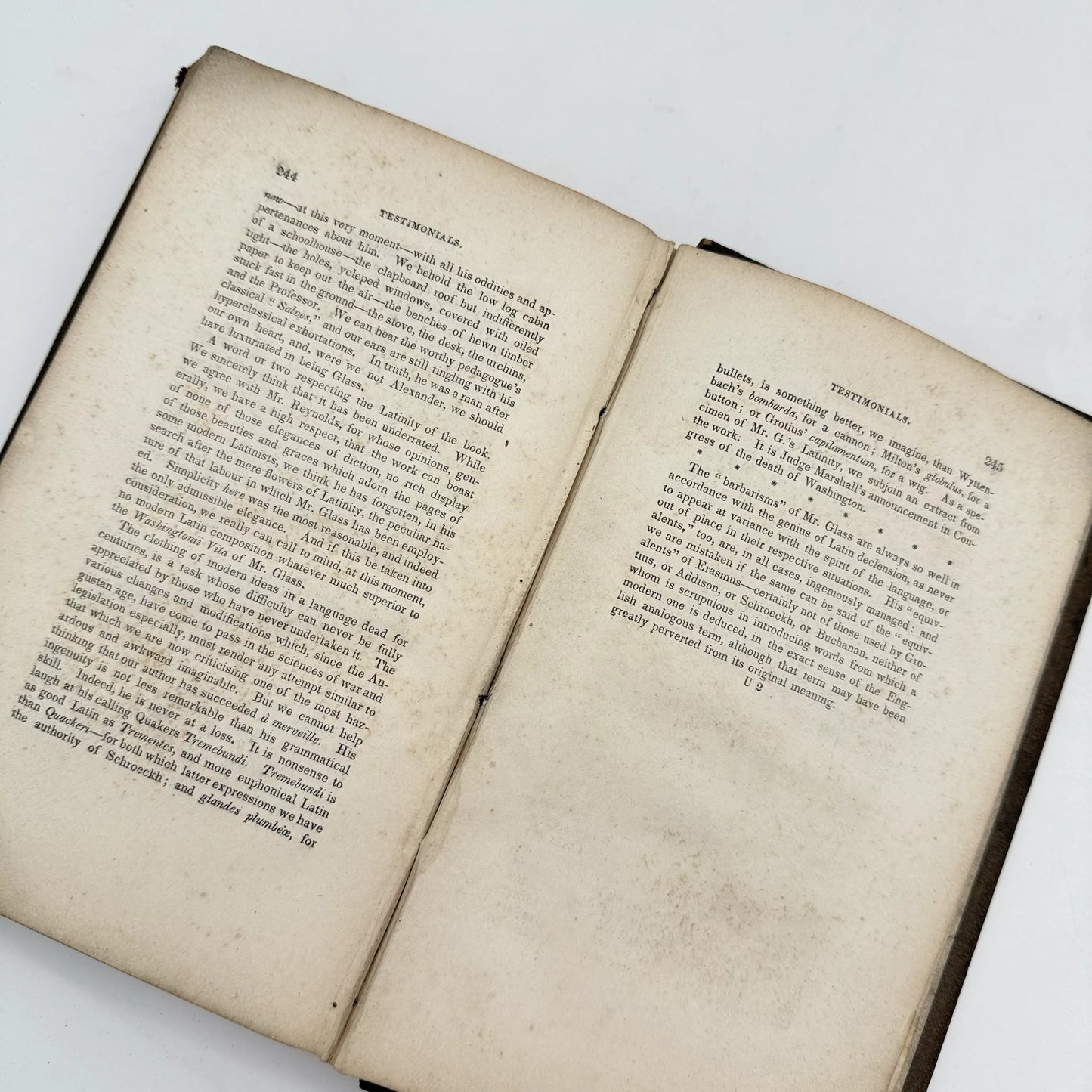 "A Life of George Washington in Latin Prose" by Francis Glass