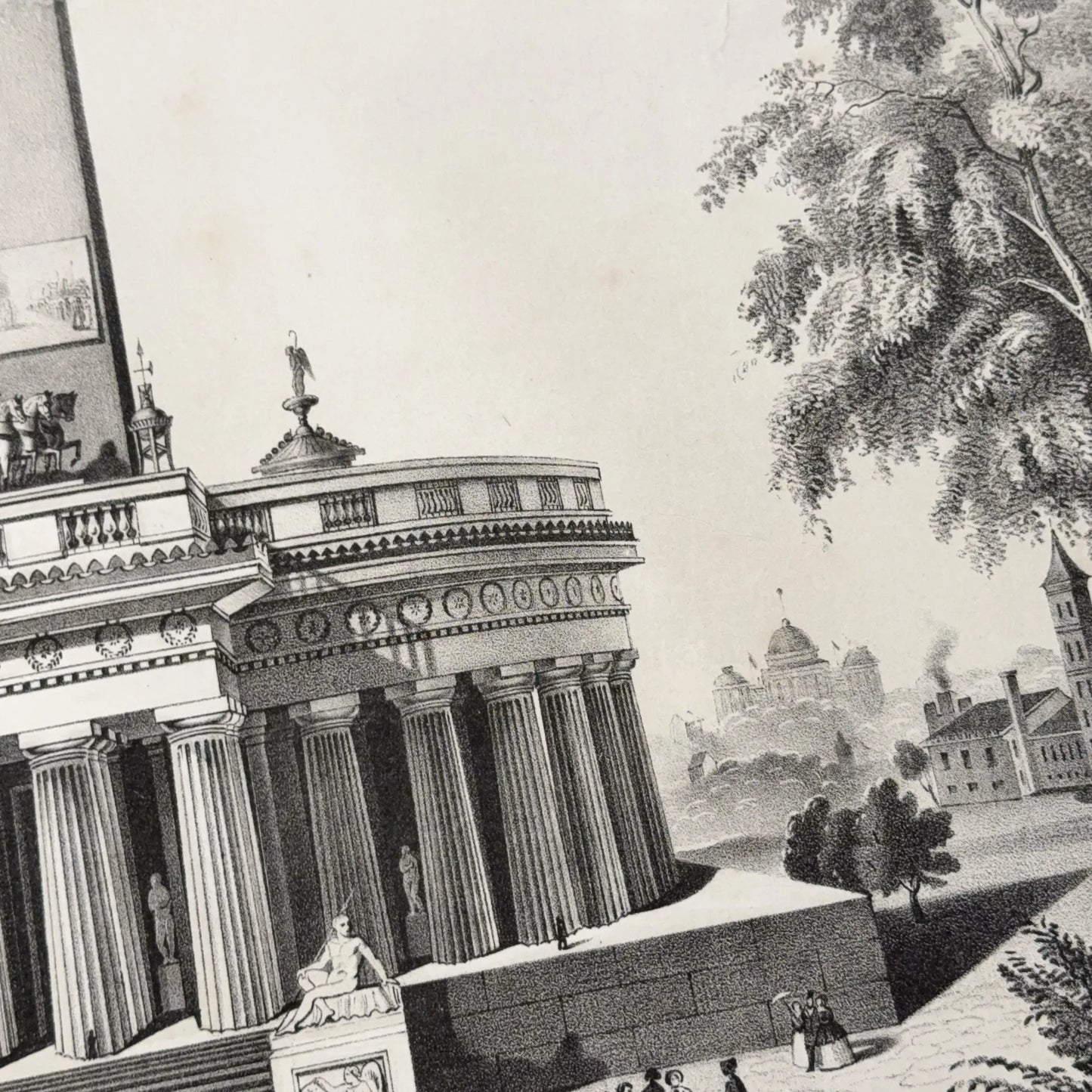 Washington Monument Fundraising Certificate — 1850 — With donor's name and amount — Framed