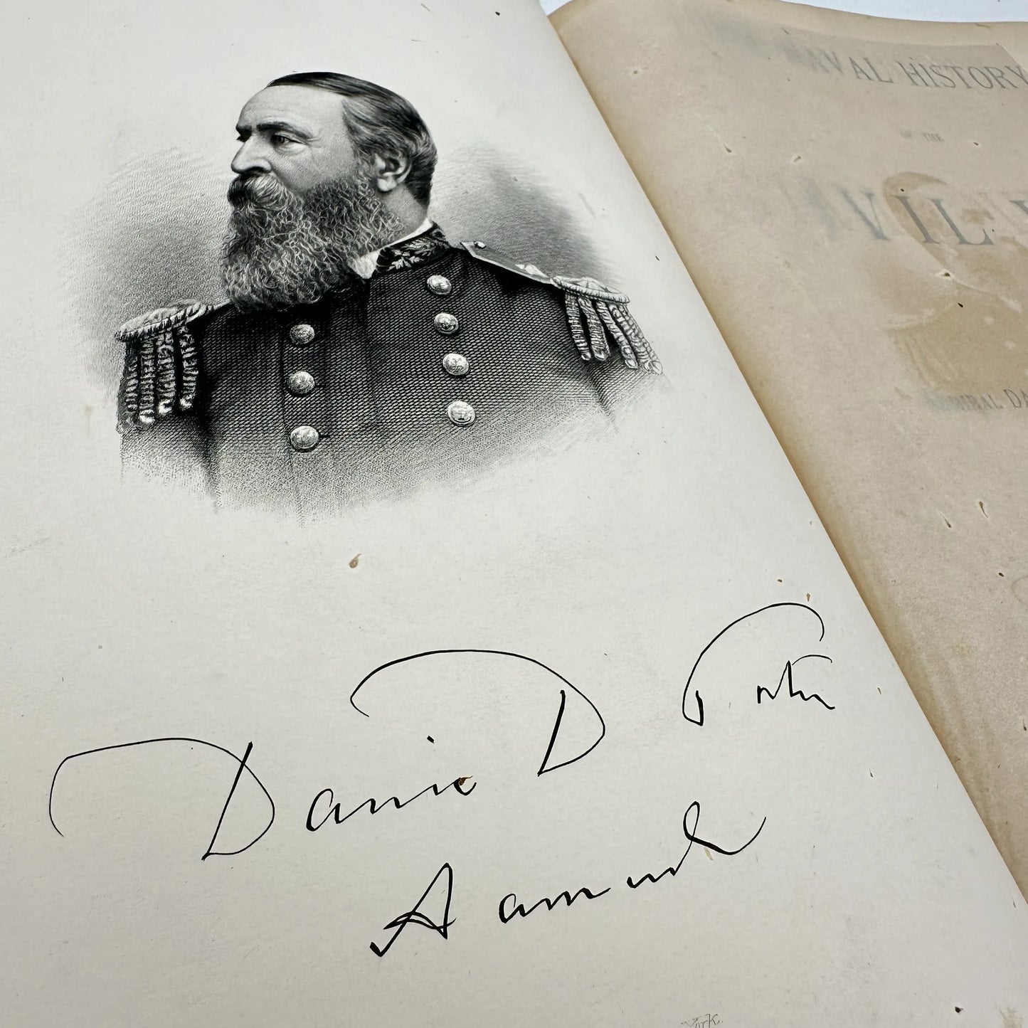1886 "Naval History of the Civil War" by Admiral David D. Porter — In its original binding