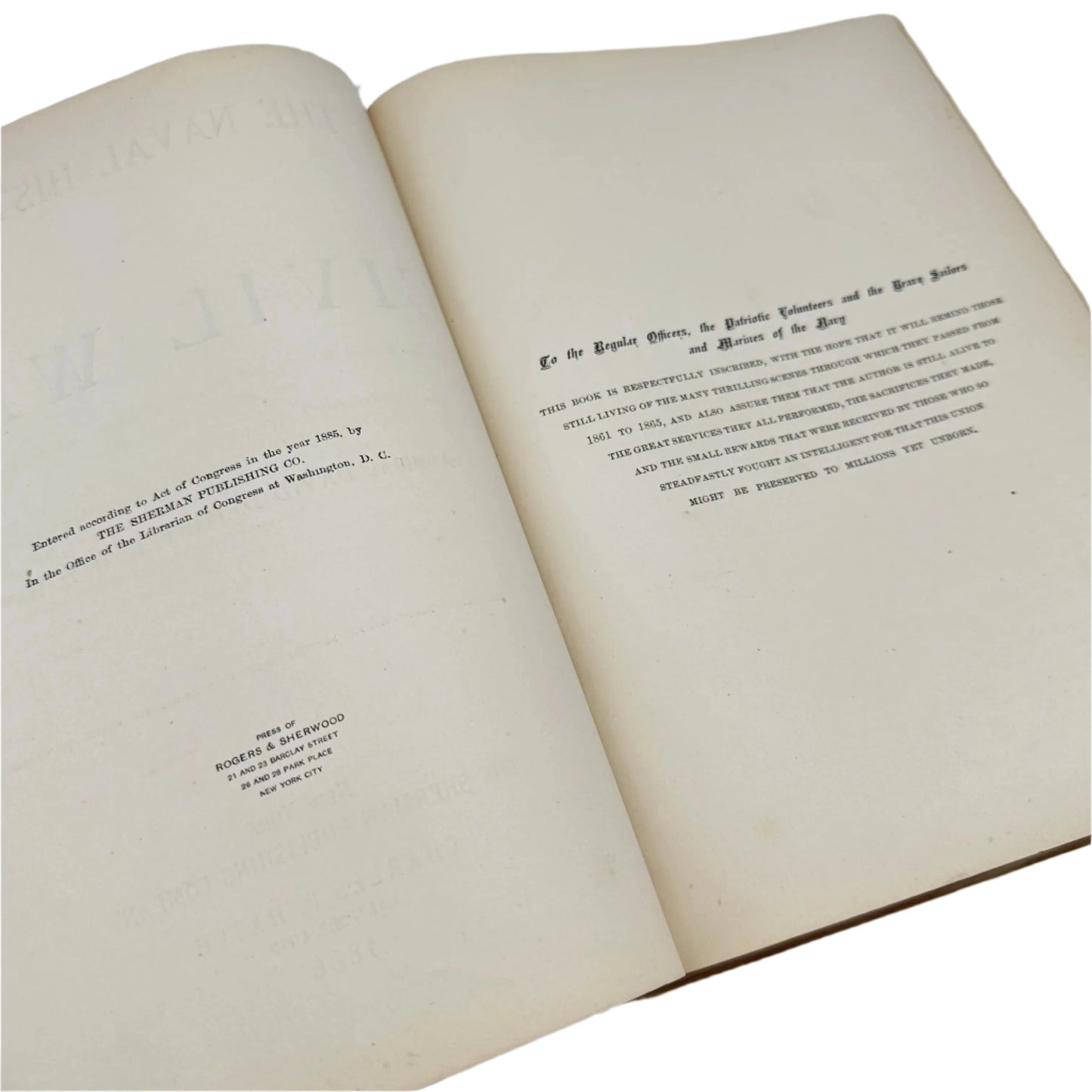 1886 "Naval History of the Civil War" by Admiral David D. Porter — In its original binding