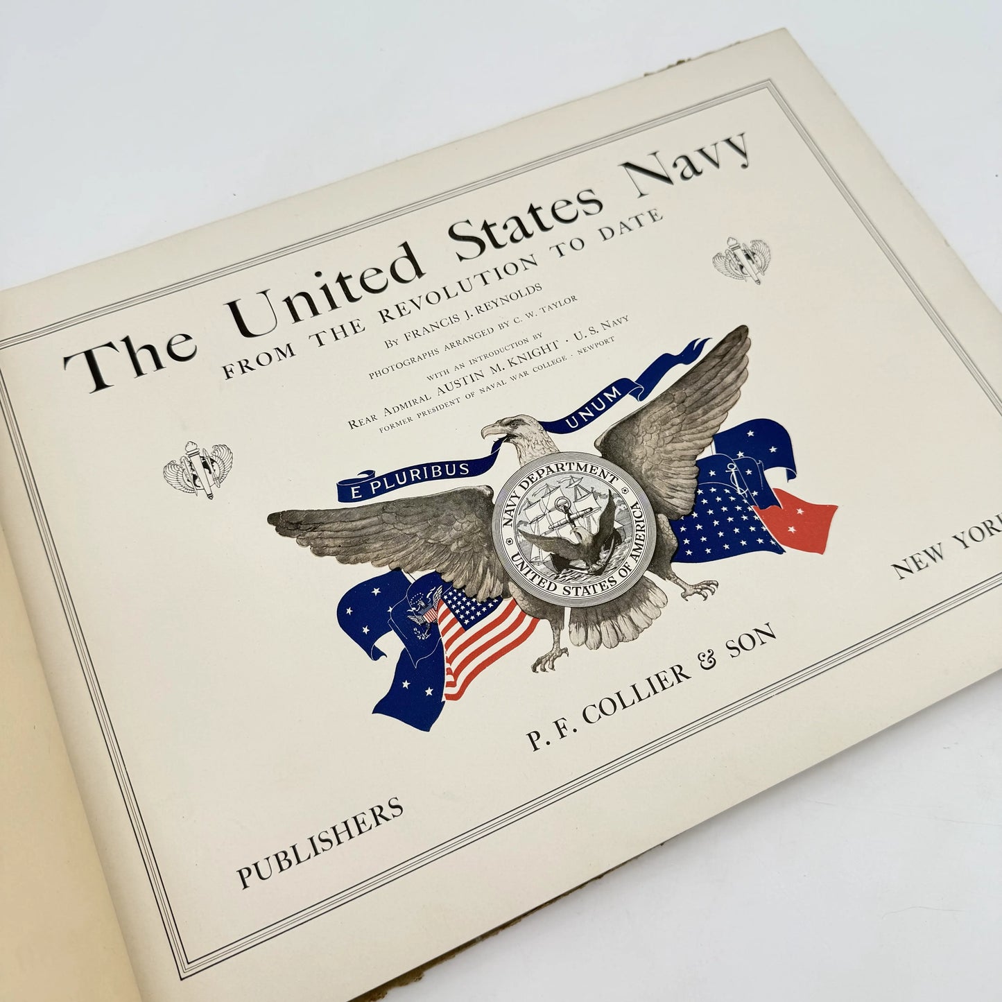 Title page of History of the Navy: From the Revolution to Date — Francis J. Reynolds — 1918 from The History List store