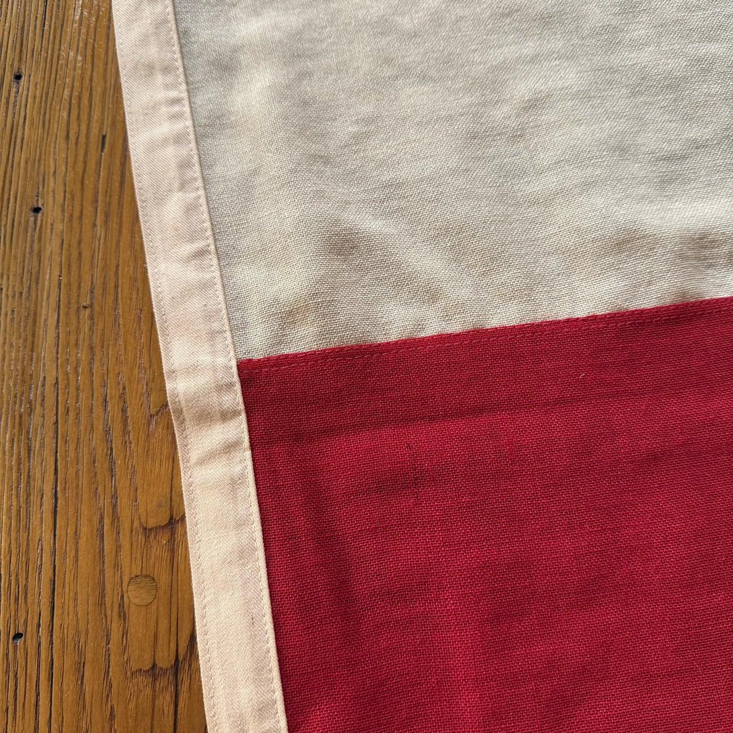 "Flag of New England" or the "Continental Flag" — Wool flag with gold fringe — Made by Annin