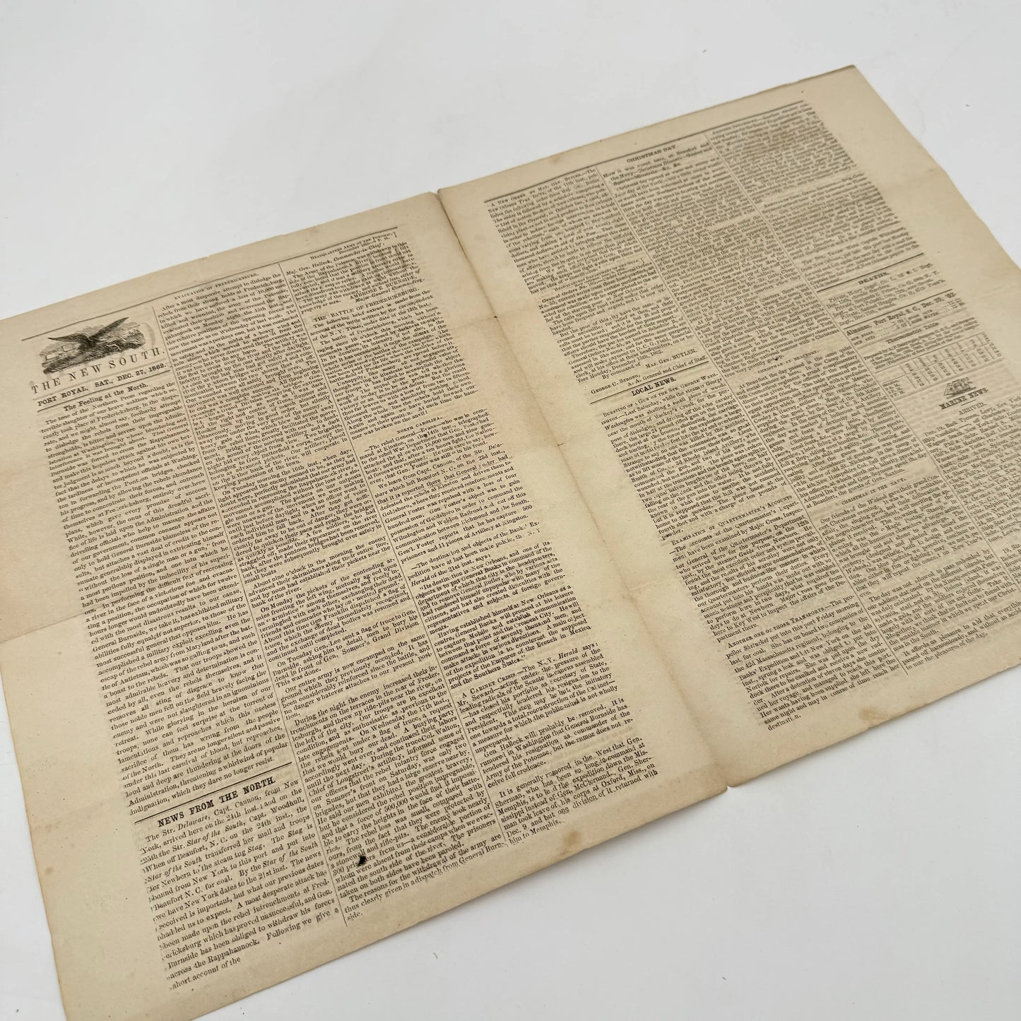 The New South — Union occupation newspaper — 1862