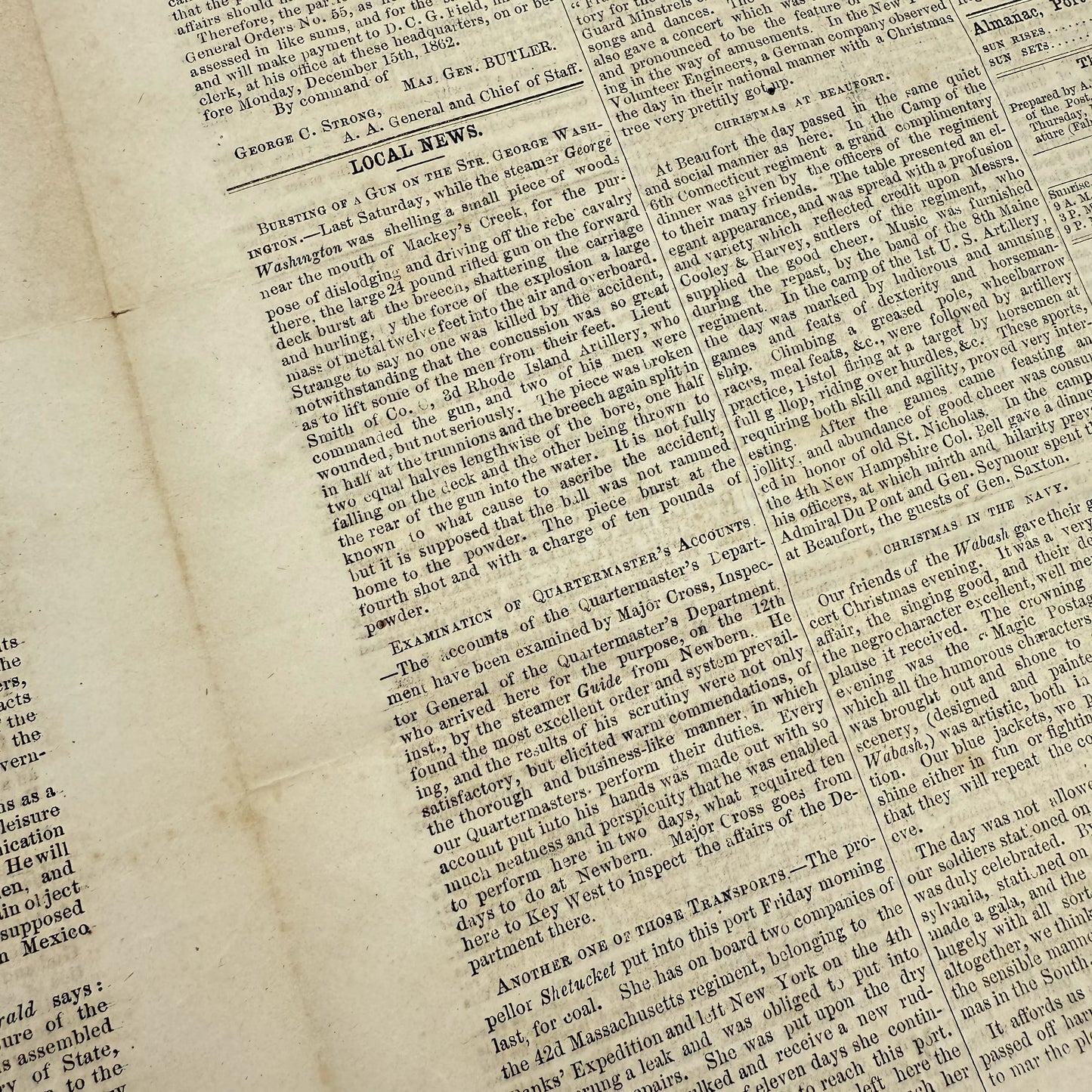The New South — Union occupation newspaper — 1862