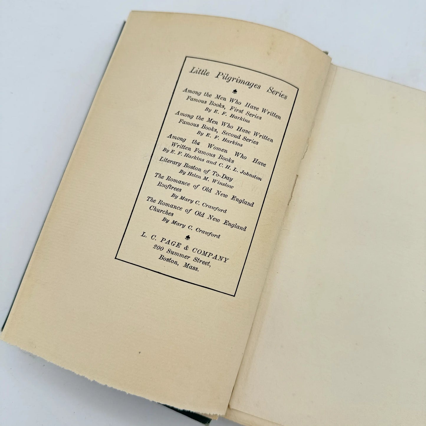 "The Romance of Old New England Roof Trees" by Mary Caroline Crawford