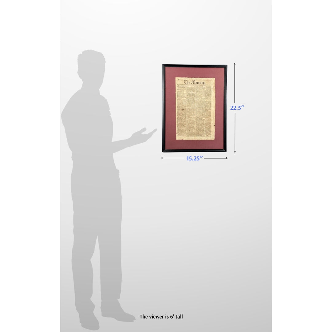 Washington's Sixth Annual Message to Congress on November 19, 1794 in "The Mercury"