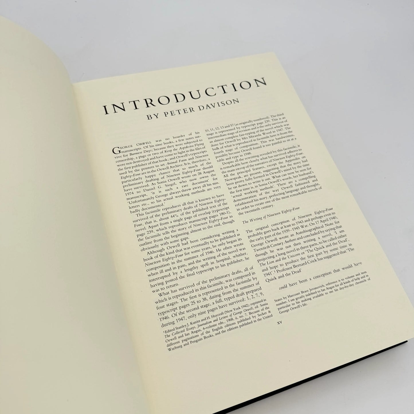 "1984" Boxed limited edition — #4 of 55 copies — The Facsimile of the Extant Manuscript