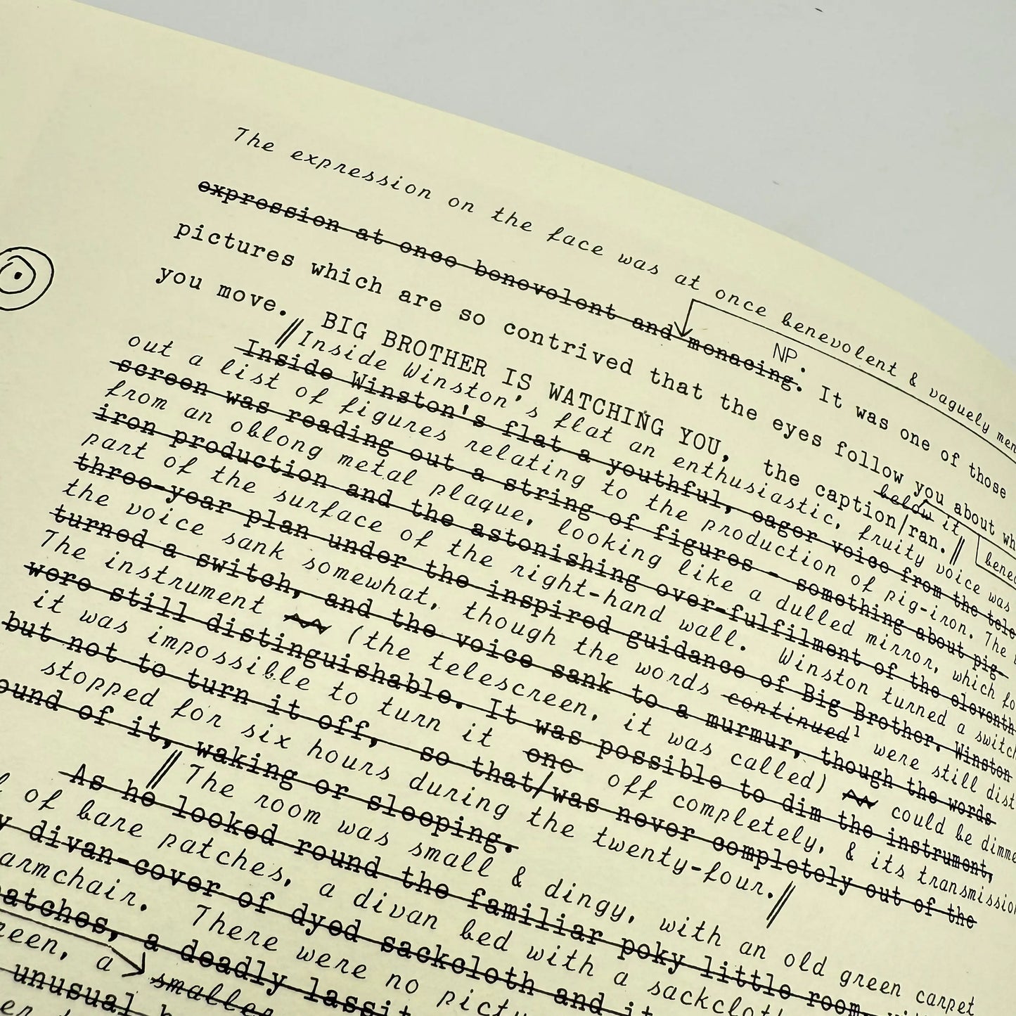 "1984" Boxed limited edition — #4 of 55 copies — The Facsimile of the Extant Manuscript