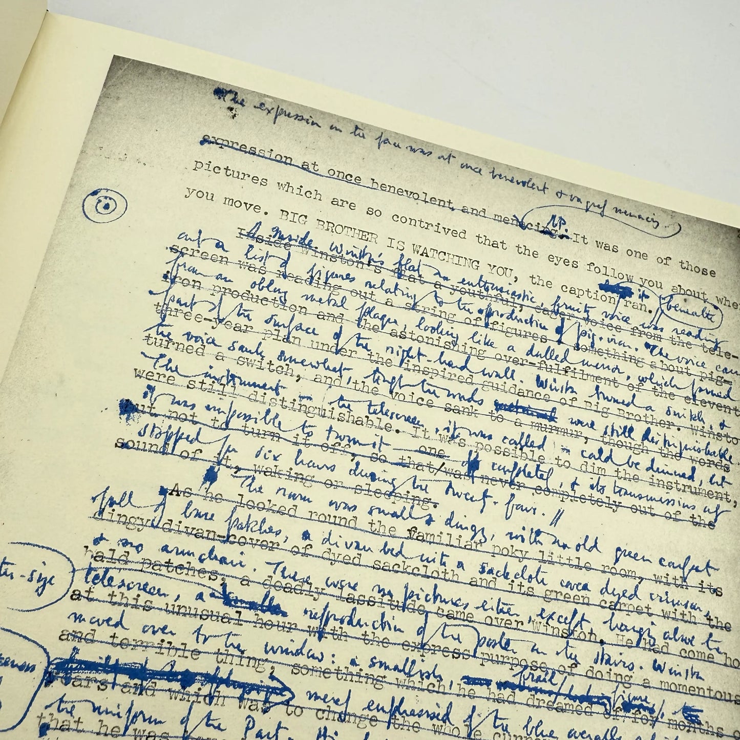 "1984" Boxed limited edition — #4 of 55 copies — The Facsimile of the Extant Manuscript