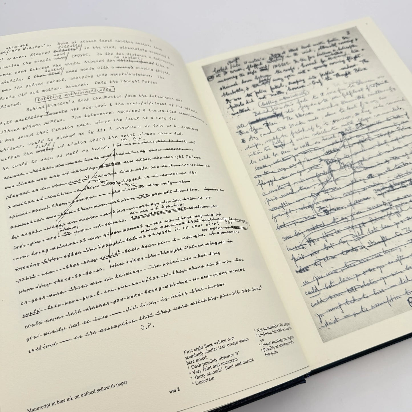 "1984" Boxed limited edition — #4 of 55 copies — The Facsimile of the Extant Manuscript