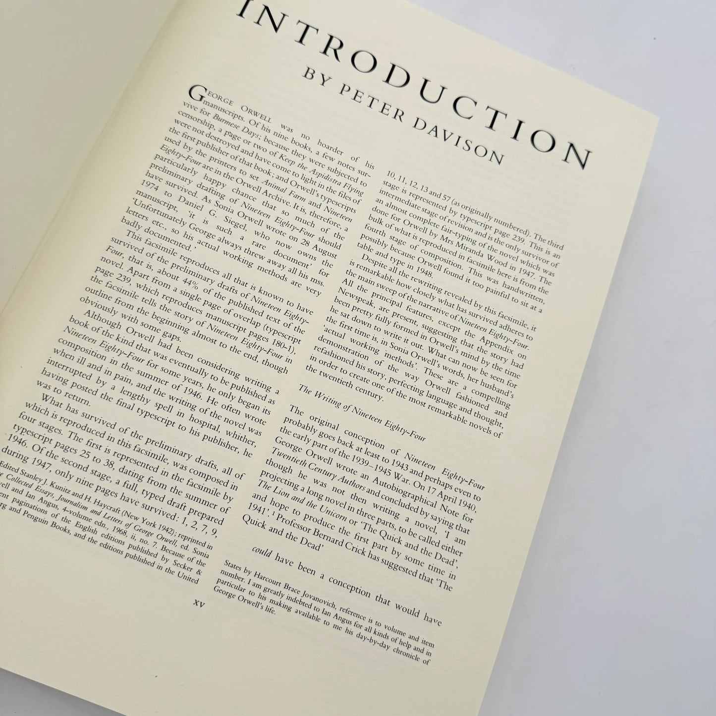 "1984" Boxed limited edition — #4 of 55 copies — The Facsimile of the Extant Manuscript