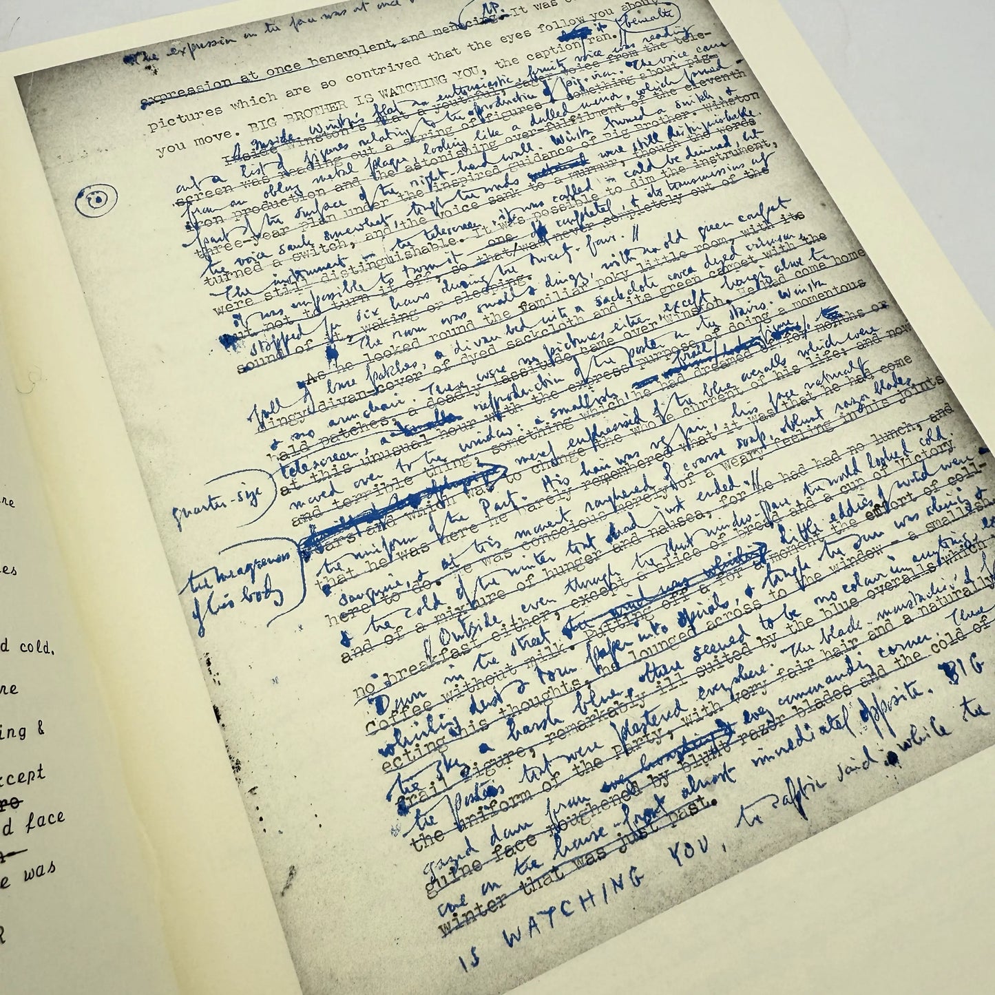 "1984" Boxed limited edition — #4 of 55 copies — The Facsimile of the Extant Manuscript