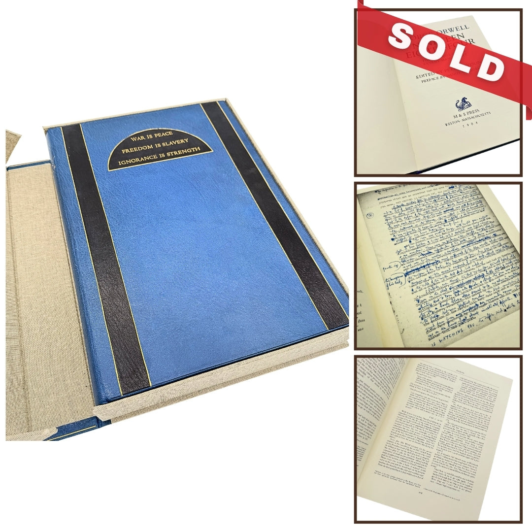 "1984" Boxed limited edition — #4 of 55 copies — The Facsimile of the Extant Manuscript