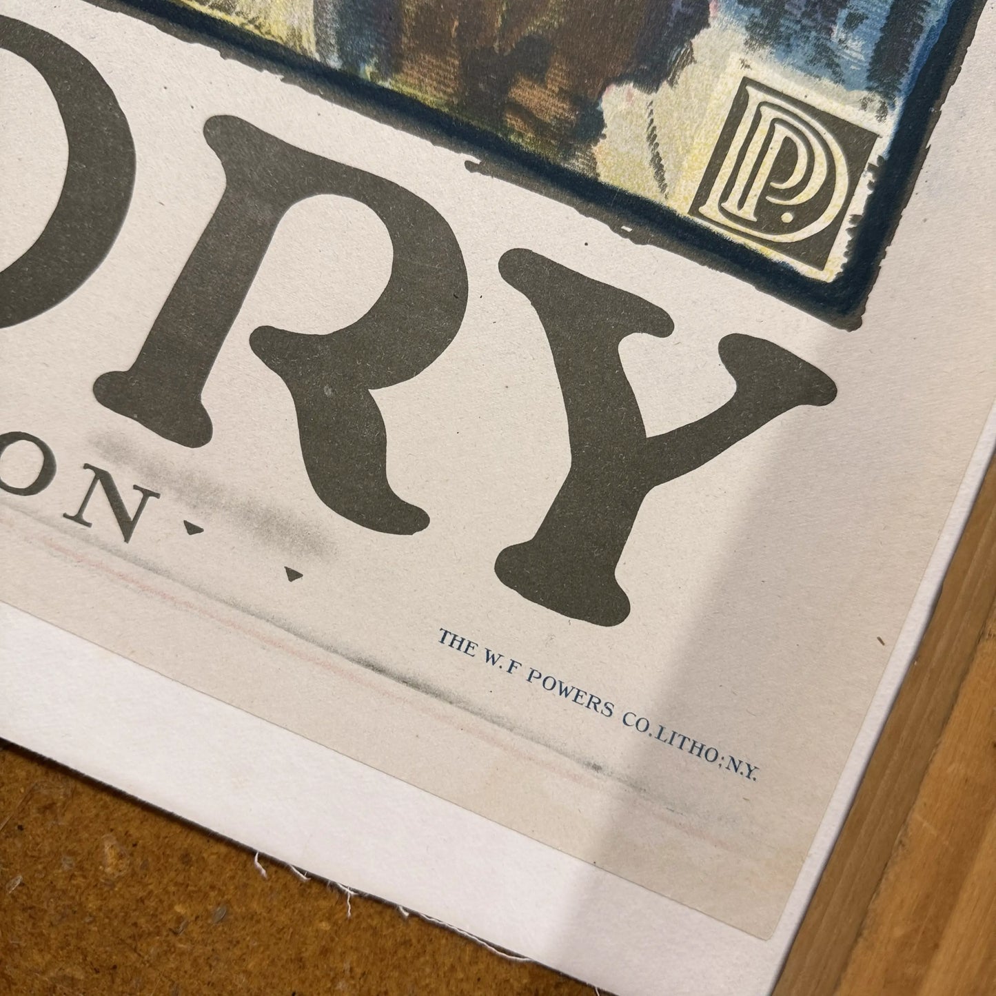 Original 1918 WWI Poster — "On the Job for Victory" — 42" x 57" — Linen-backed