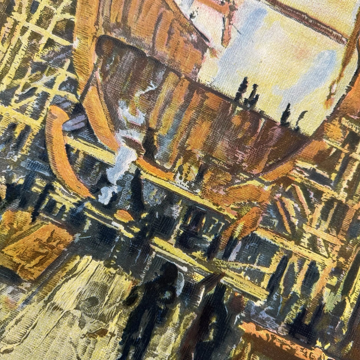 Original 1918 WWI Poster — "On the Job for Victory" — 42" x 57" — Linen-backed