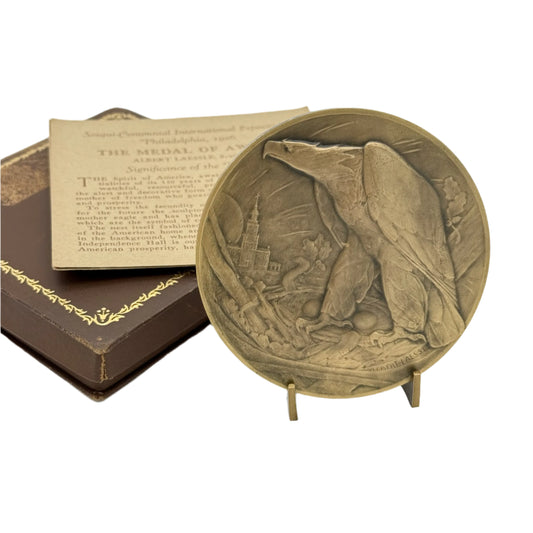 1926 Sesqui-Centennial International Exposition — The Medal of Award — With case