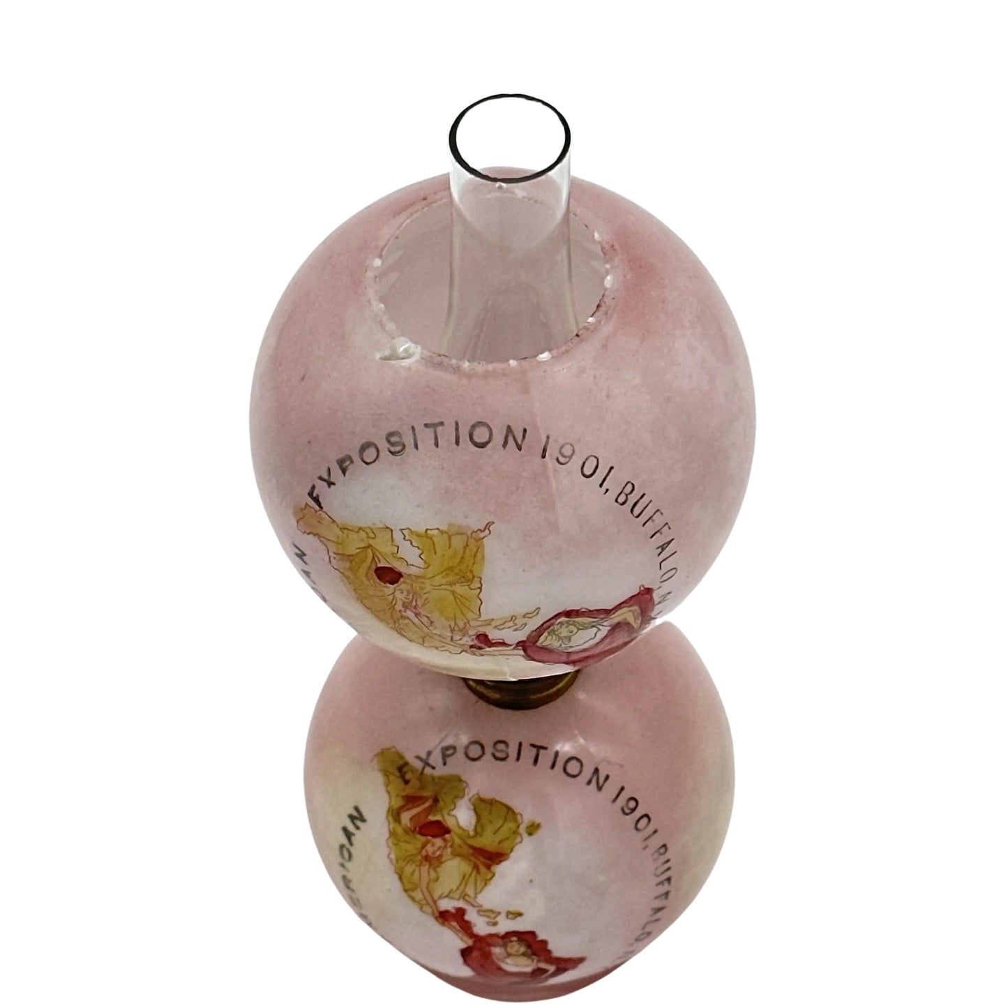 1901 Pan-American Exposition Decorated Miniature Lamp
