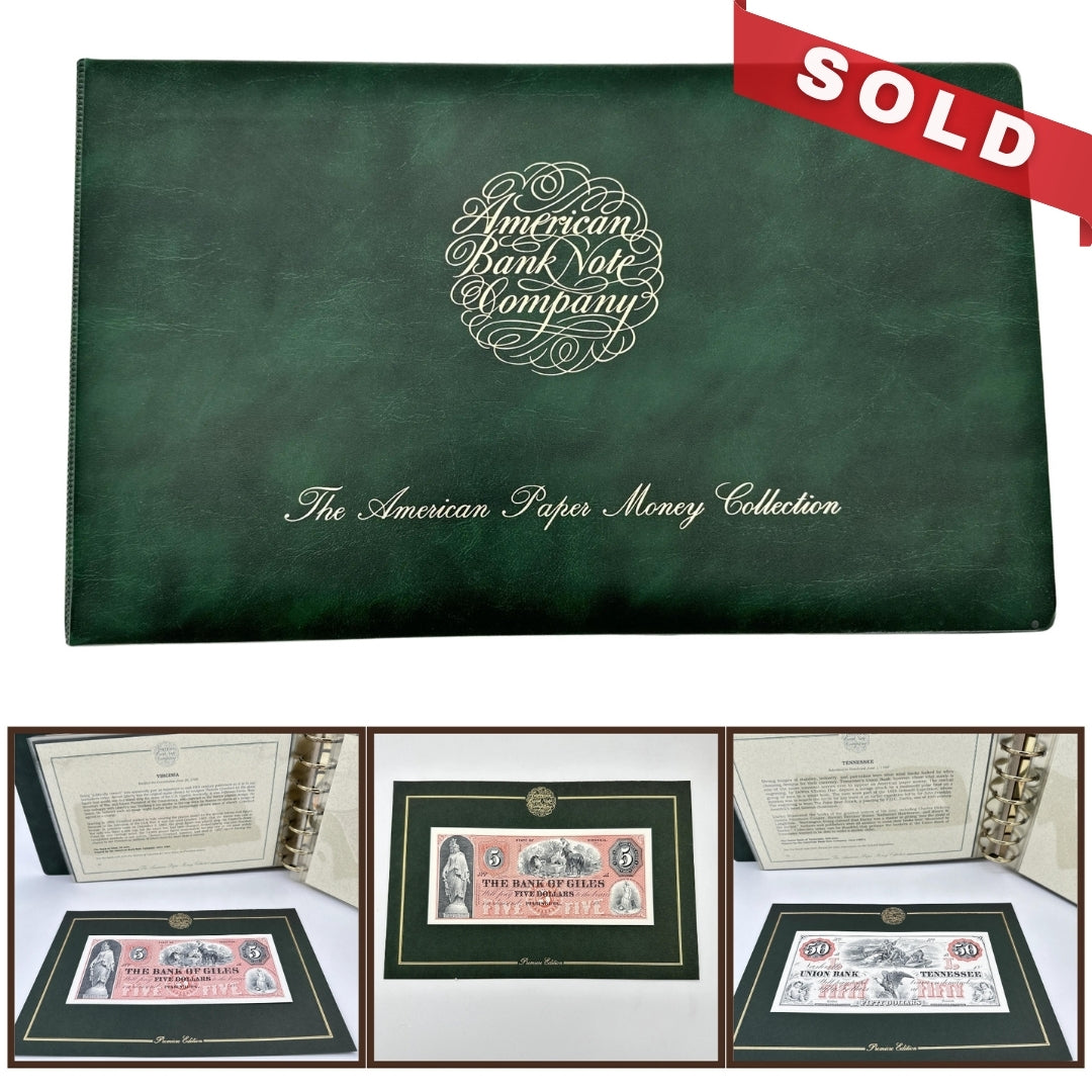 The American Paper Money Collection with 36 unique proof banknotes printed from the original plates