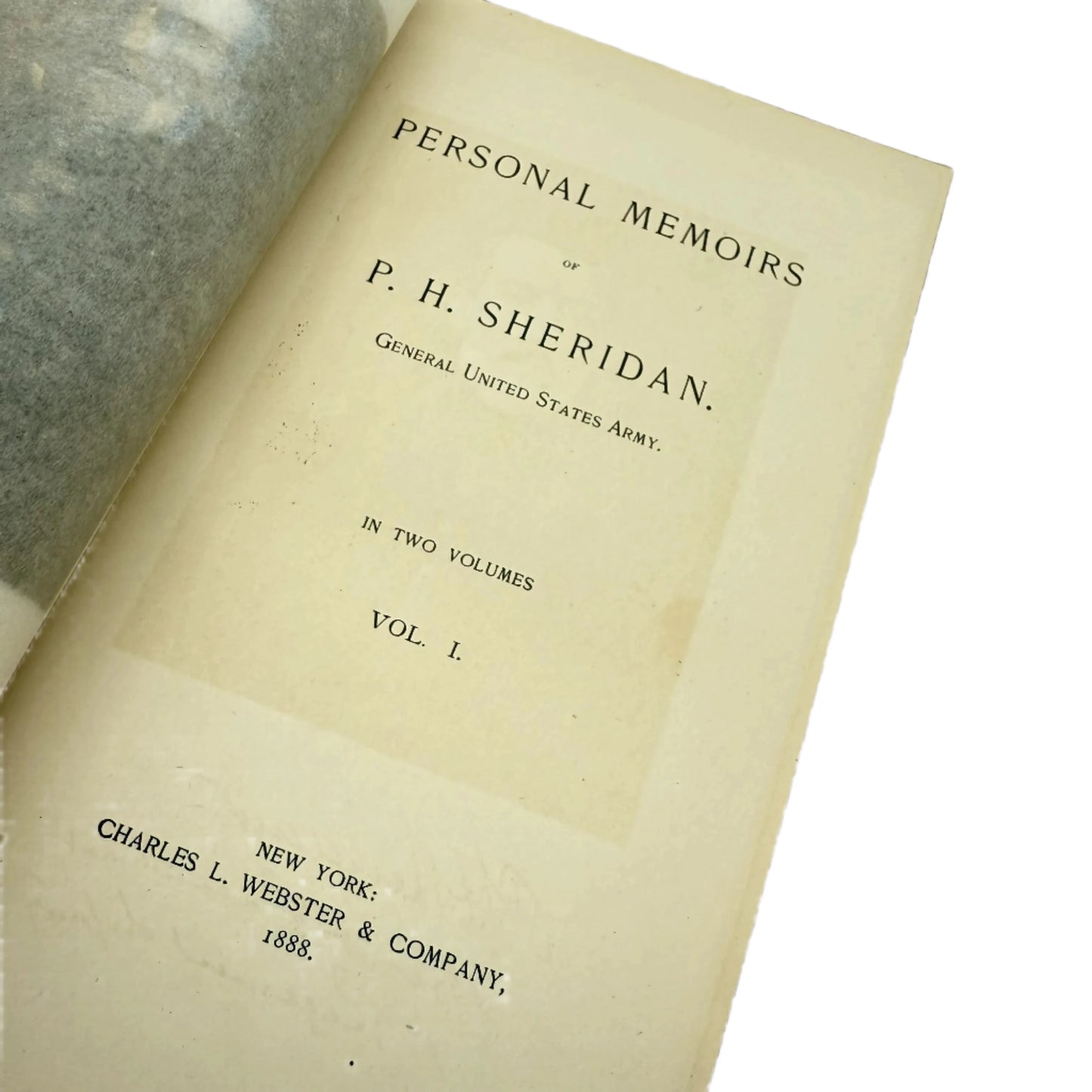 Personal Memoirs of P.H. Sheridan — Two volumes — 1888