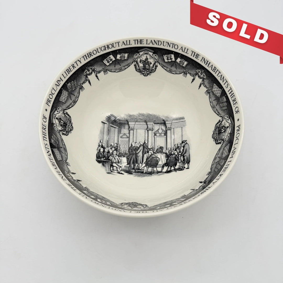 Wedgwood "Philadelphia Bowl" — Signing the Articles of Confederation in 1778