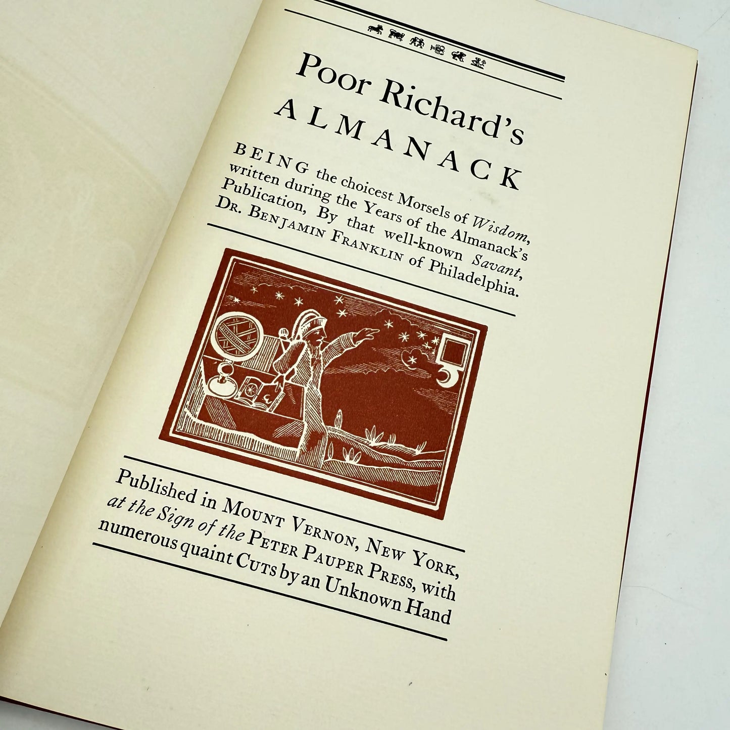 "Poor Richard's Almanack" by Benjamin Franklin