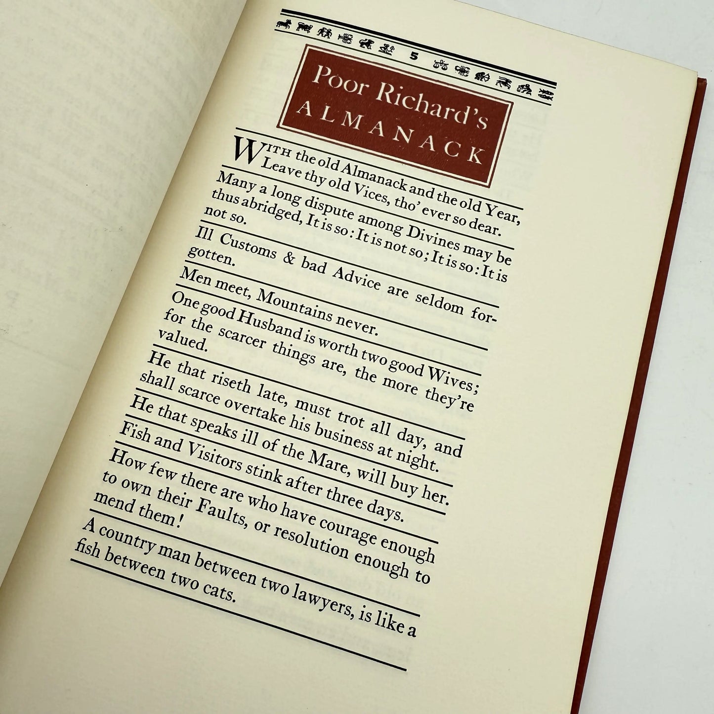 "Poor Richard's Almanack" by Benjamin Franklin