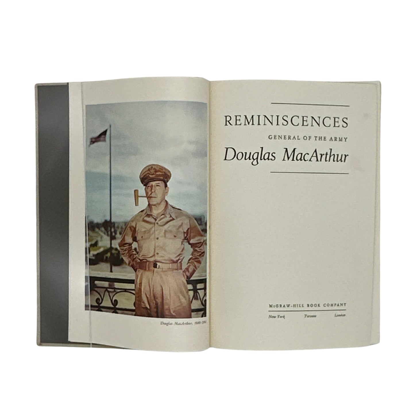 "Reminiscences" signed by the author General Douglas MacArthur, 1964 - First edition, #1486 of 1750 signed copies