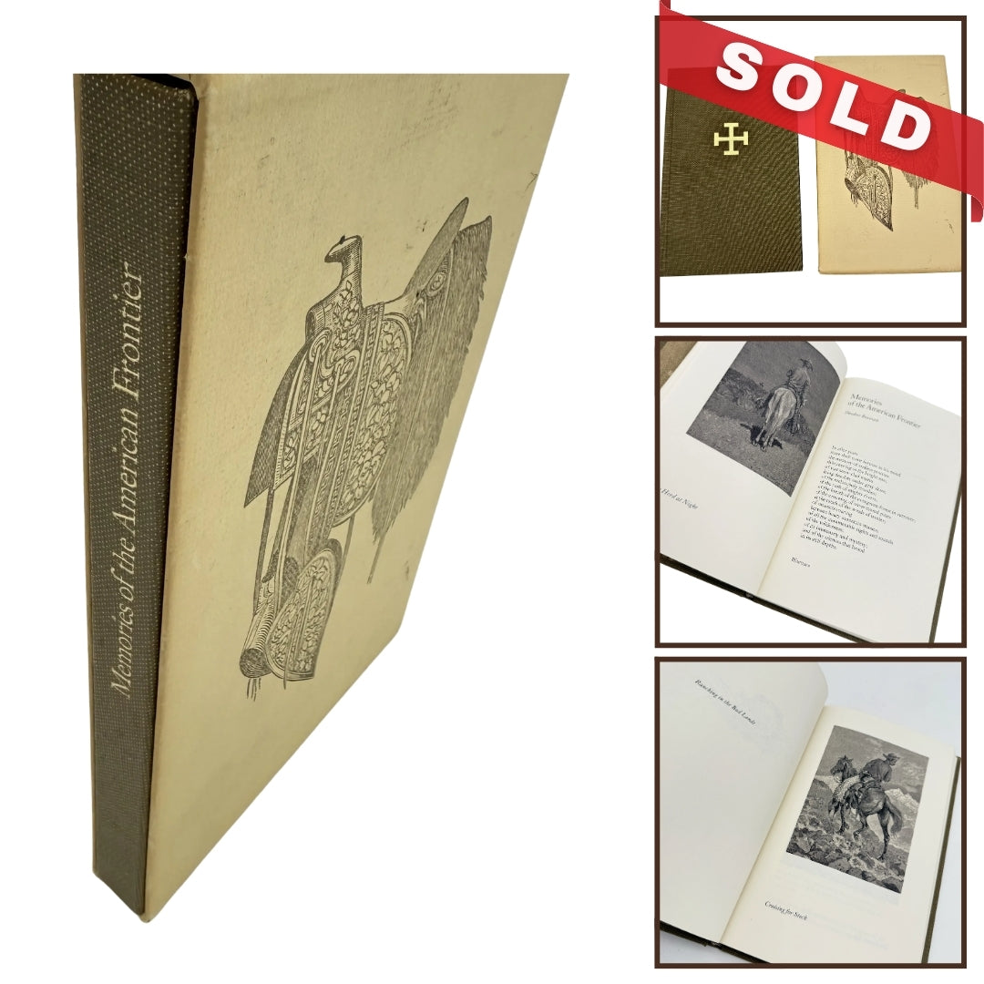 "Memories of the American Frontier" by Theodore Roosevelt — In its original slipcase