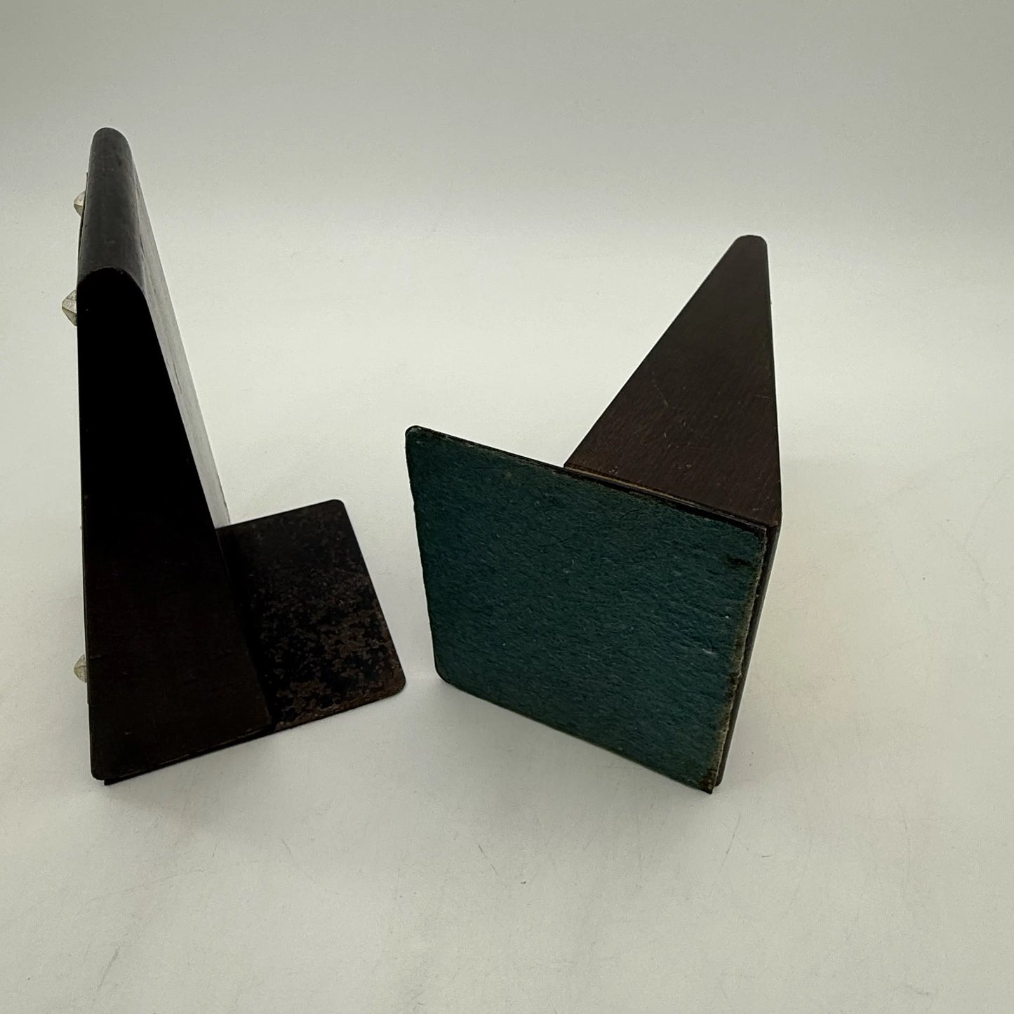 1926 Sesqui-Centennial bookends — Wood with brass plate with Liberty Bell
