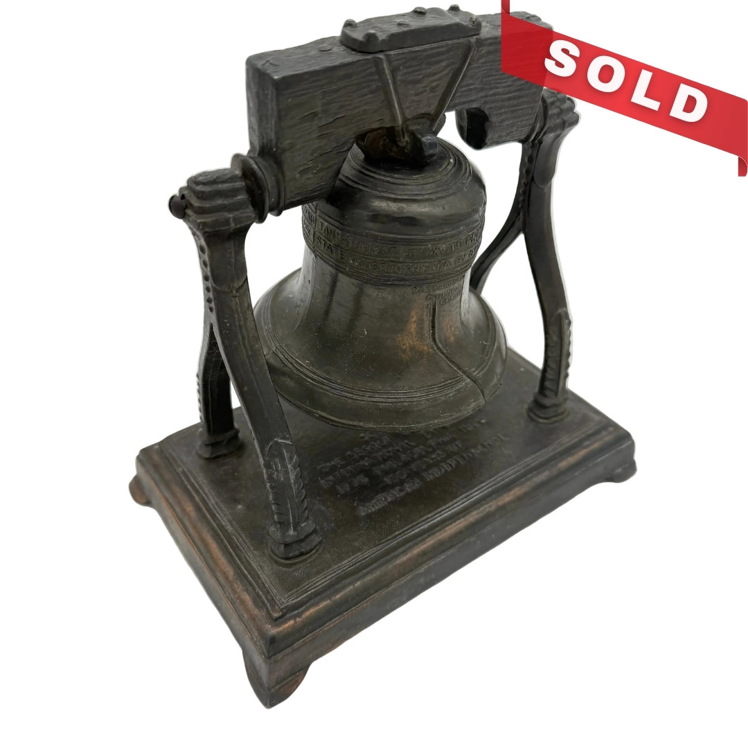 1926 Sesqui-Centennial International Exposition brass Liberty Bell bank