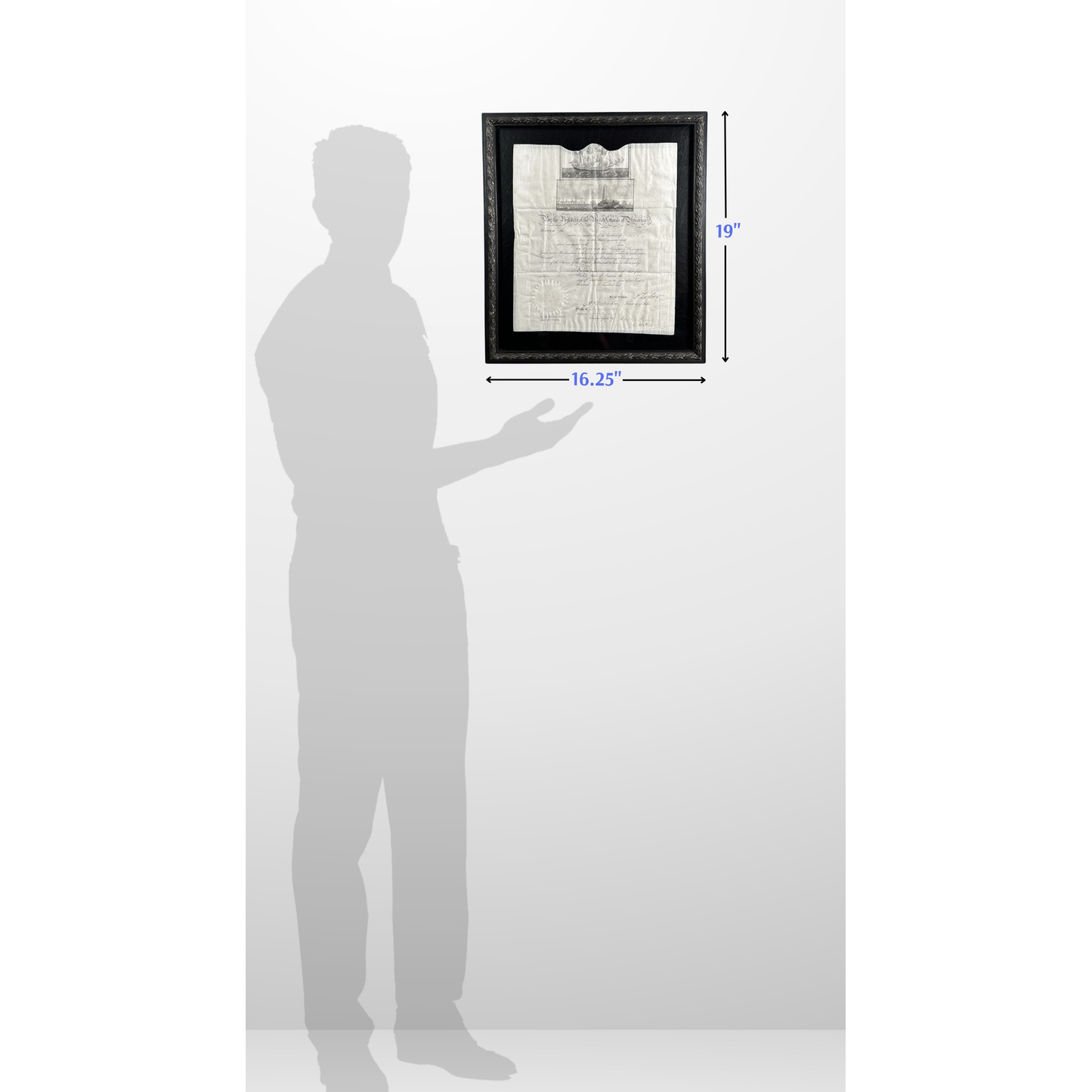 Ship's Passport - Signed by President John Tyler for "Ship Corinthian of New Bedford John Minkley"