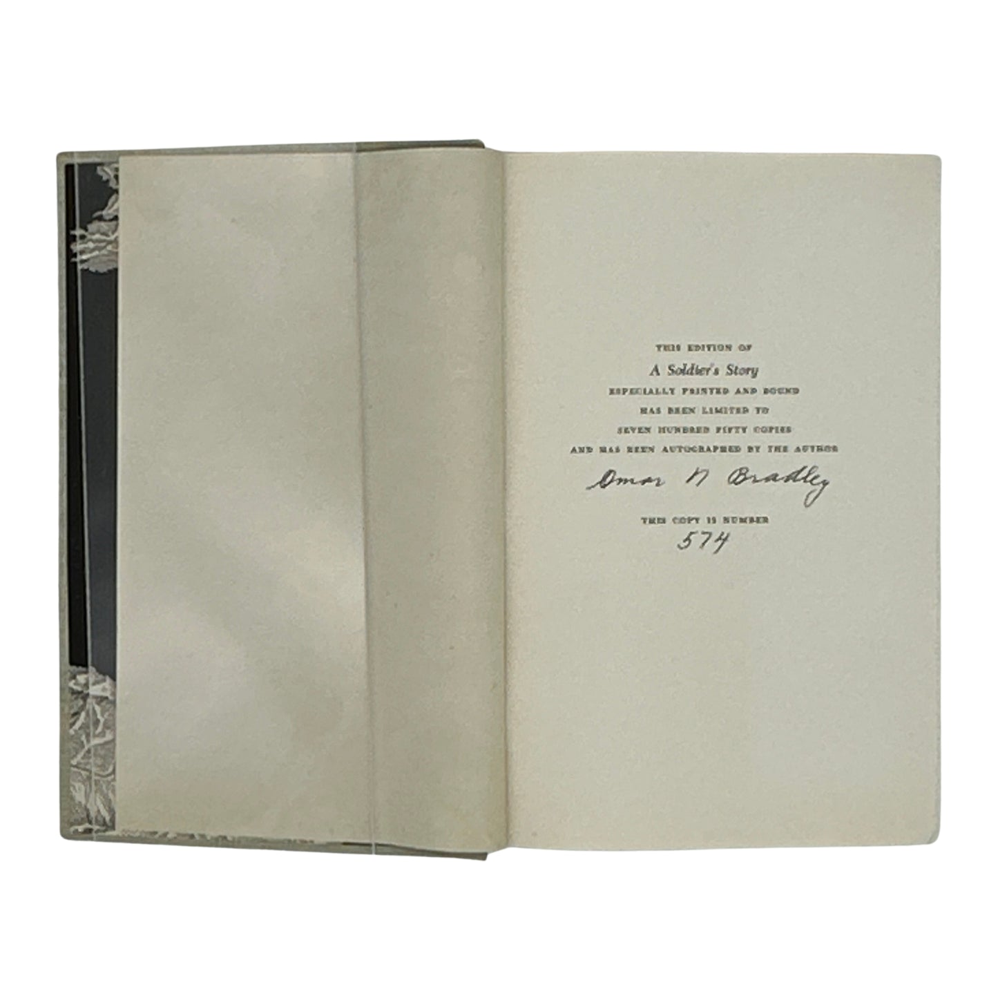 "A Soldier's Story" signed by the author Omar Bradley, 1951 — Limited first edition, #574 of 750 signed copies
