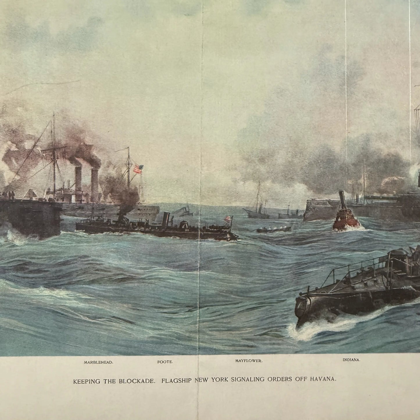 Spanish-American War Naval Prints—Havana and Santiago, Cuba, and the return to the United States