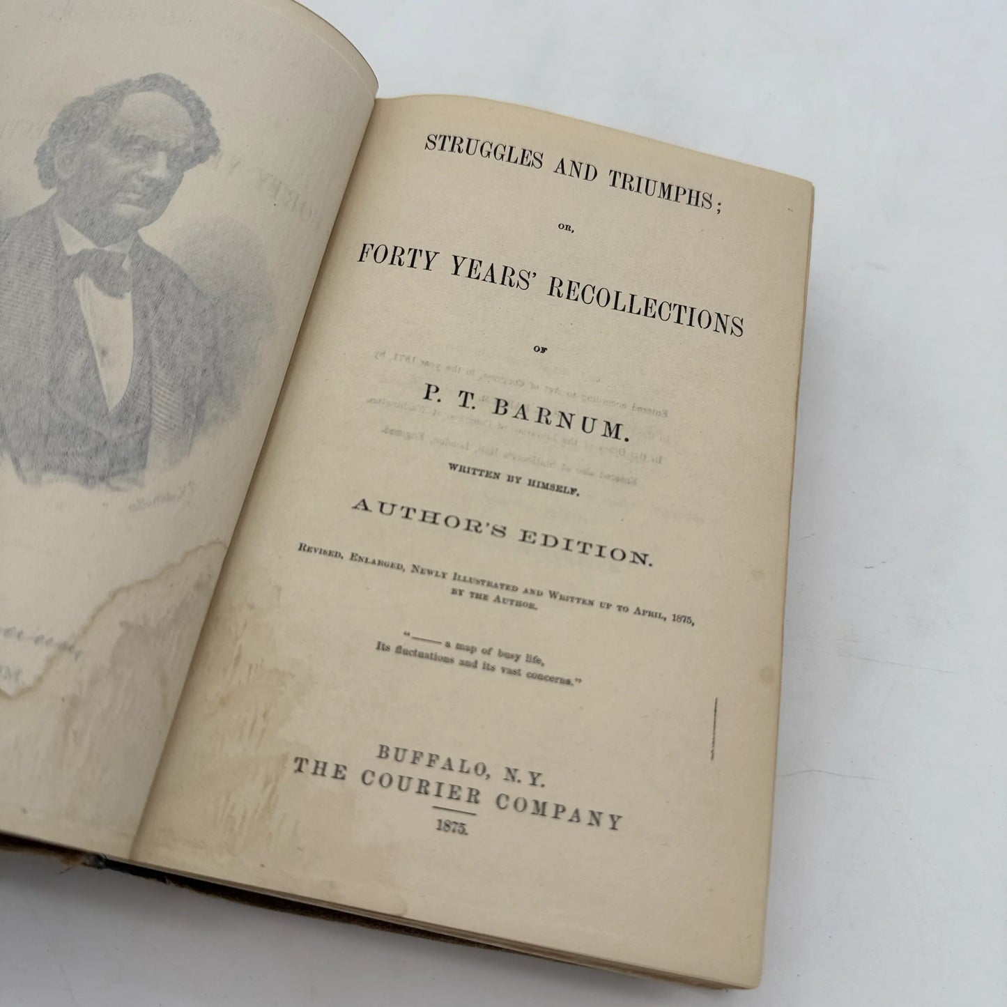 Struggles and Triumphs: or, Forty Years Recollections of P. T. Barnum — Author's Edition — 1875