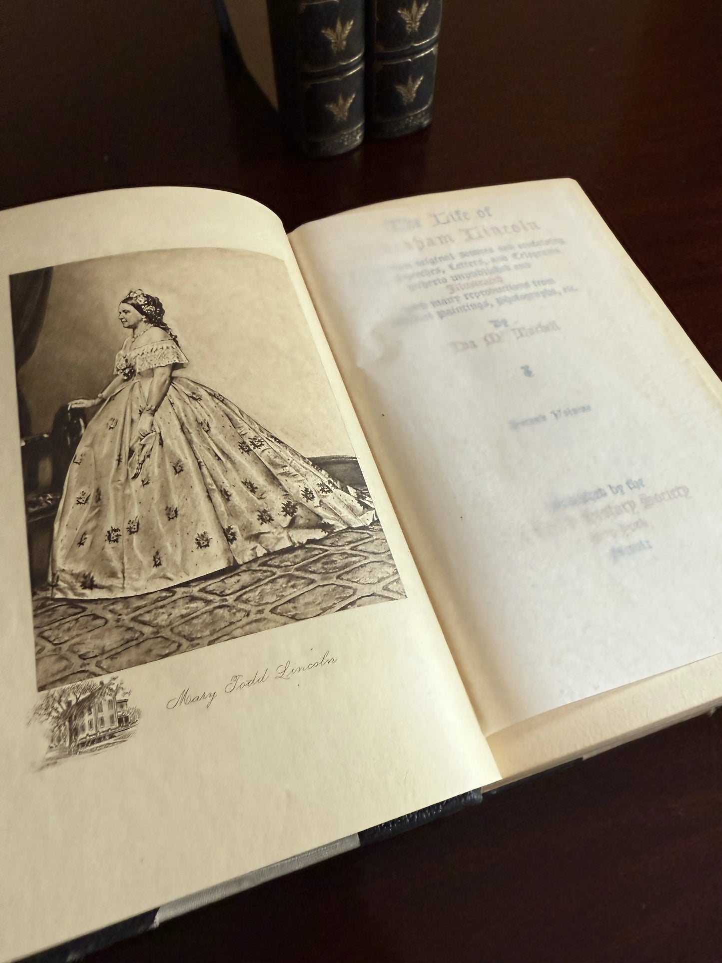 "Life of Lincoln" - Volumes II, III, and IV (missing volume I of a four volume set) by Ida Tarbell — 1909