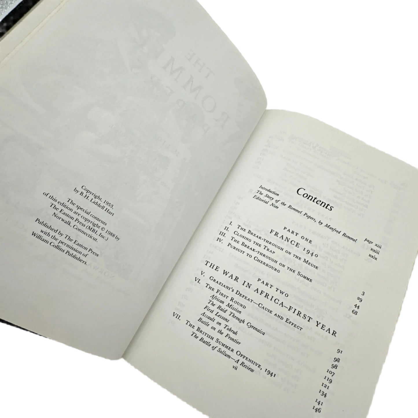 "The Rommel Papers" — Erwin Rommel — Leather-bound, gilt-edged Easton Press edition