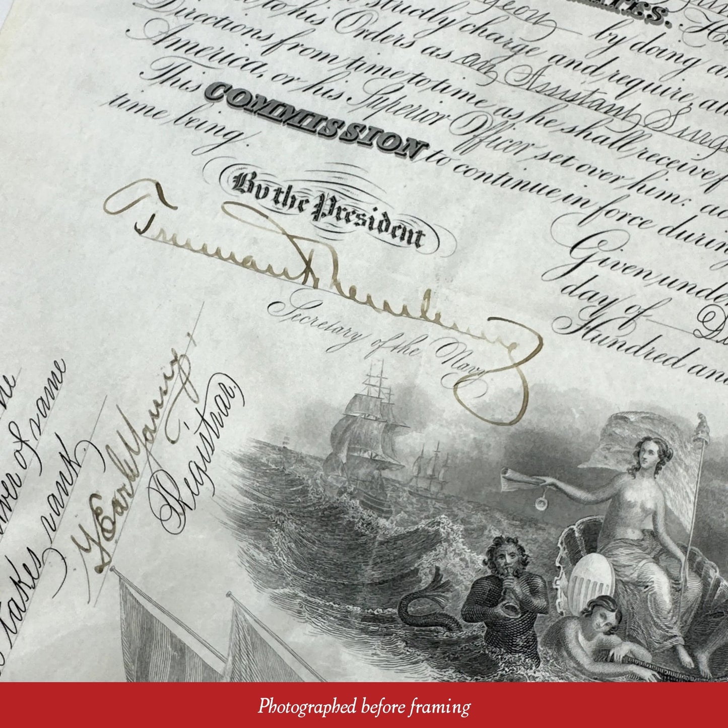 President Theodore Roosevelt Naval Appointment — Signed December 23, 1908
