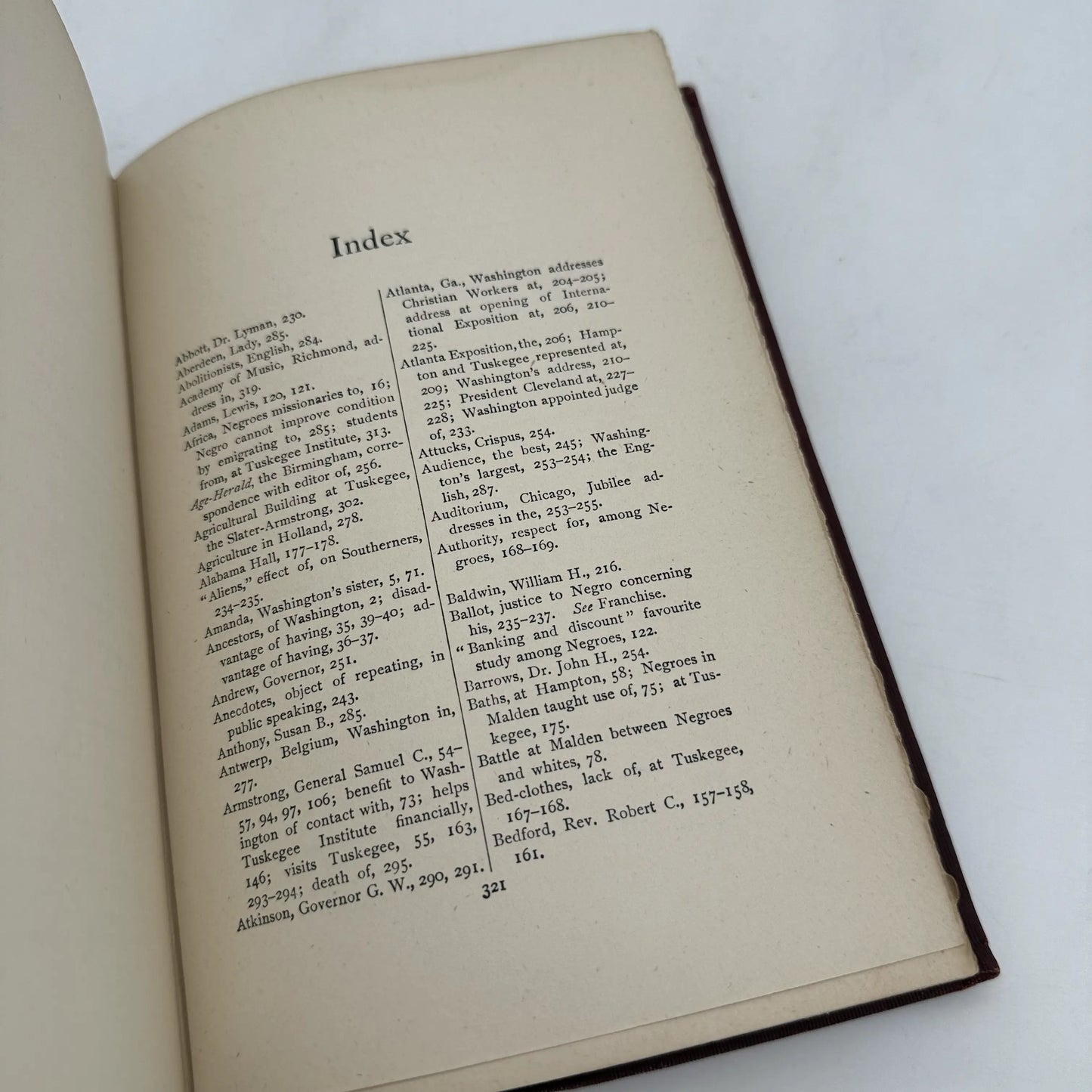 "Up from Slavery" — Booker T. Washington's 1901 autobiography