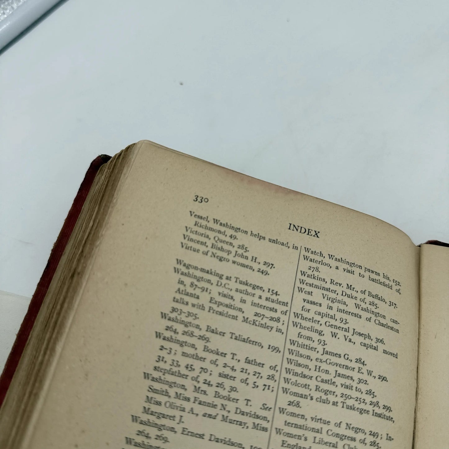 "Up from Slavery" — Booker T. Washington's 1901 autobiography