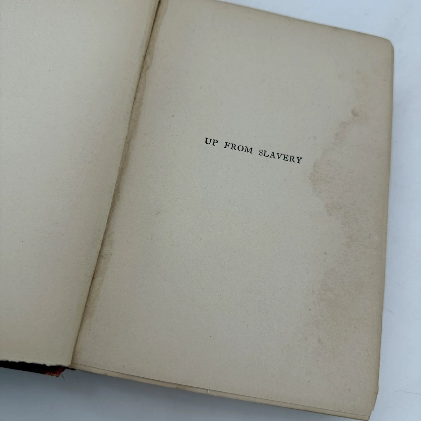 "Up from Slavery" — Booker T. Washington's 1901 autobiography