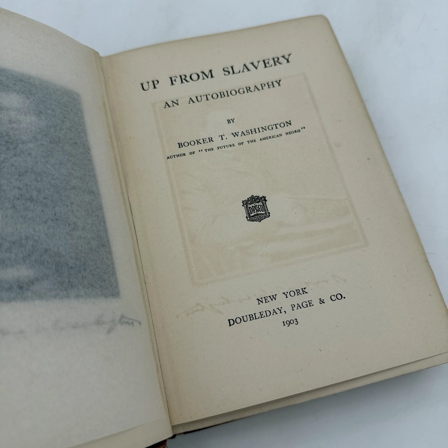 "Up from Slavery" — Booker T. Washington's 1901 autobiography
