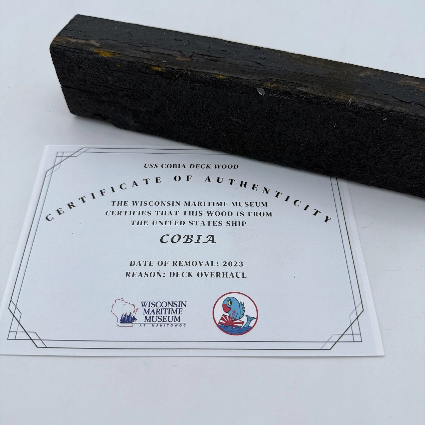 USS Cobia deck plank