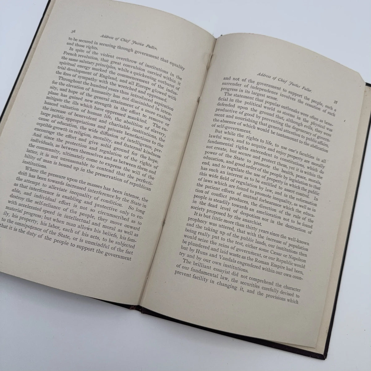 "Address in Commemoration of the Inauguration of George Washington" by Melville Weston Fuller
