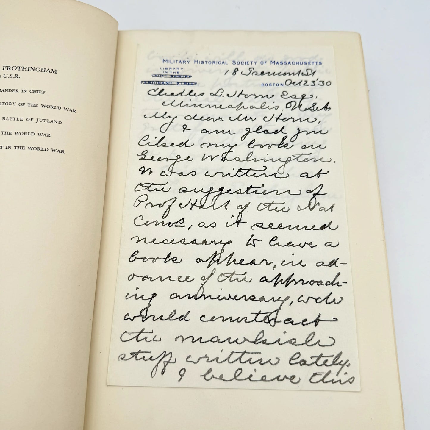 "Washington: Commander in Chief" by Thomas G. Frothingham