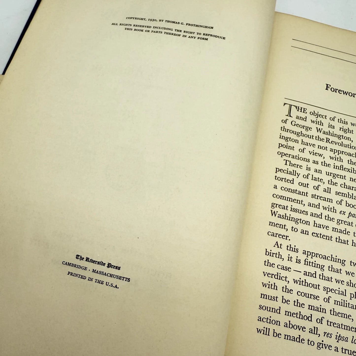 "Washington: Commander in Chief" by Thomas G. Frothingham