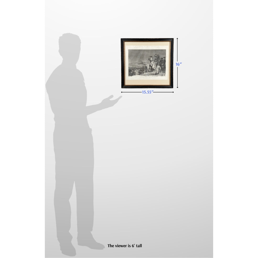 "Washington Crossing the Delaware" — 1861 — Framed