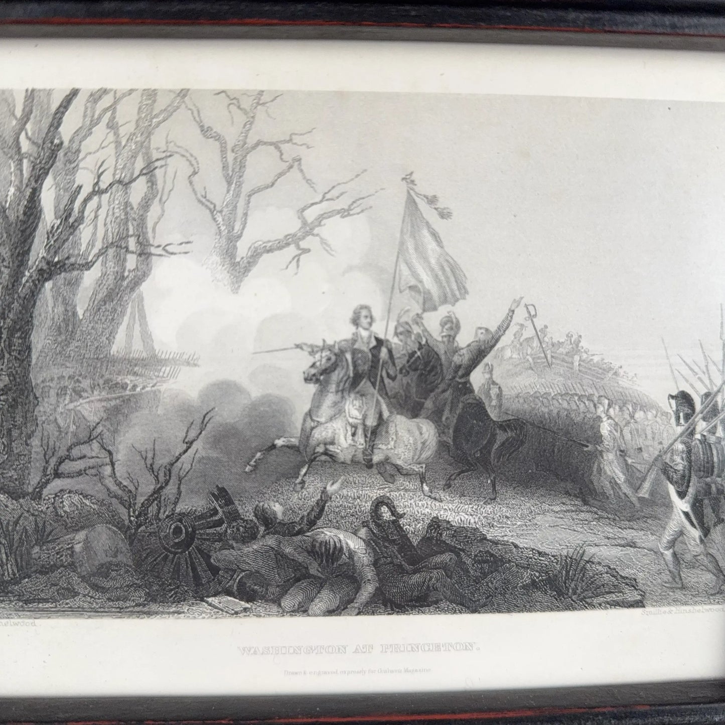 "Washington at Princeton" — Framed print