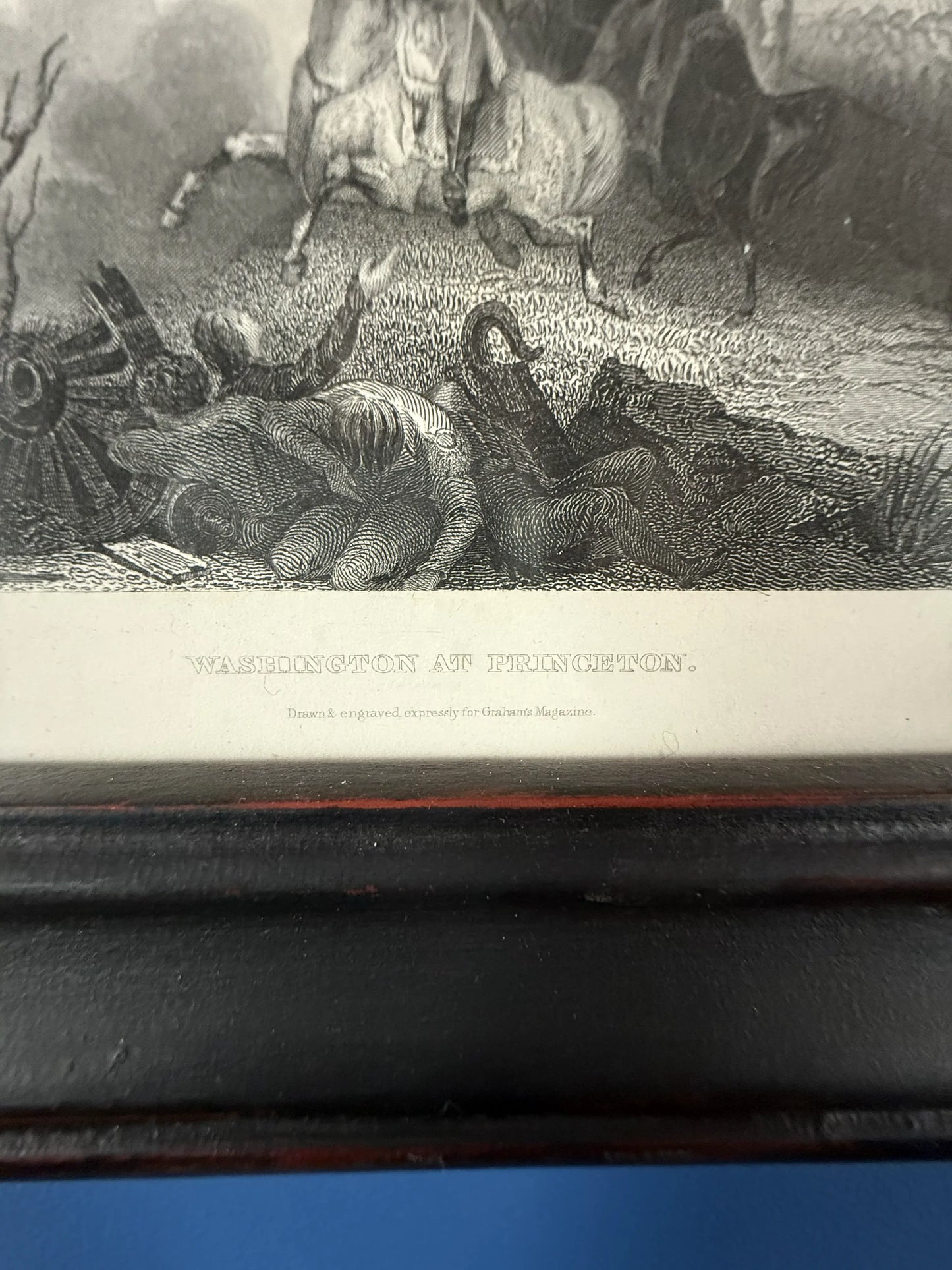 "Washington at Princeton" — Framed print