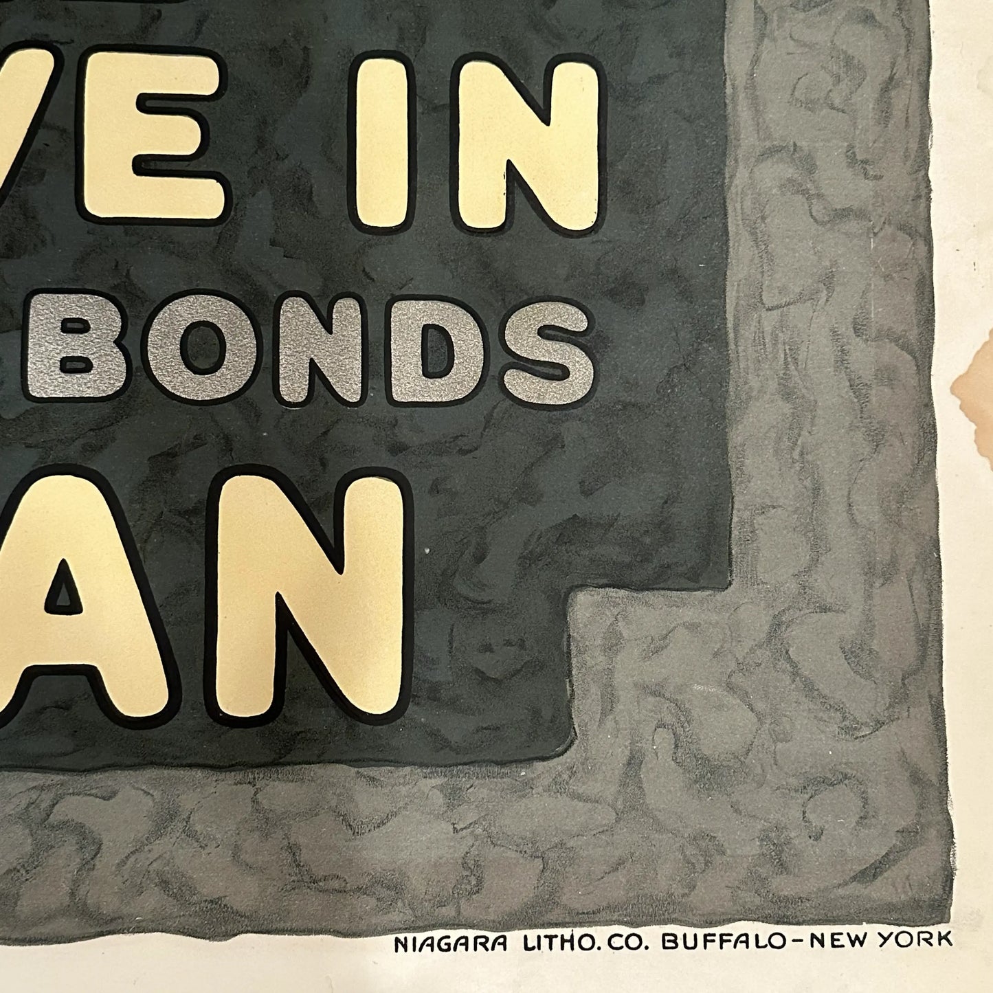 Original WWI Poster — "To make the world a decent place to live in" — Liberty bond drive